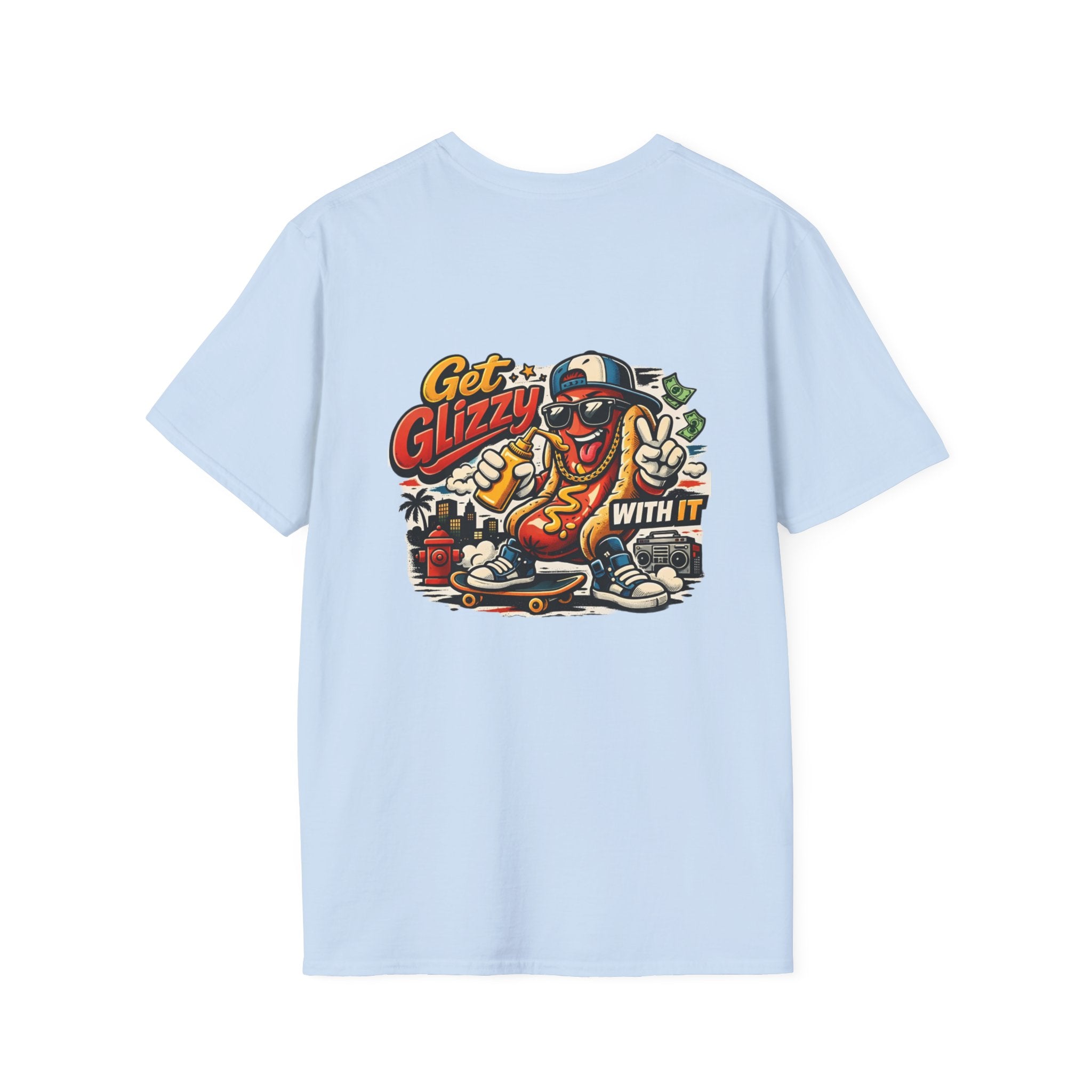Get Glizzy With It Funny Hot Dog T-Shirt