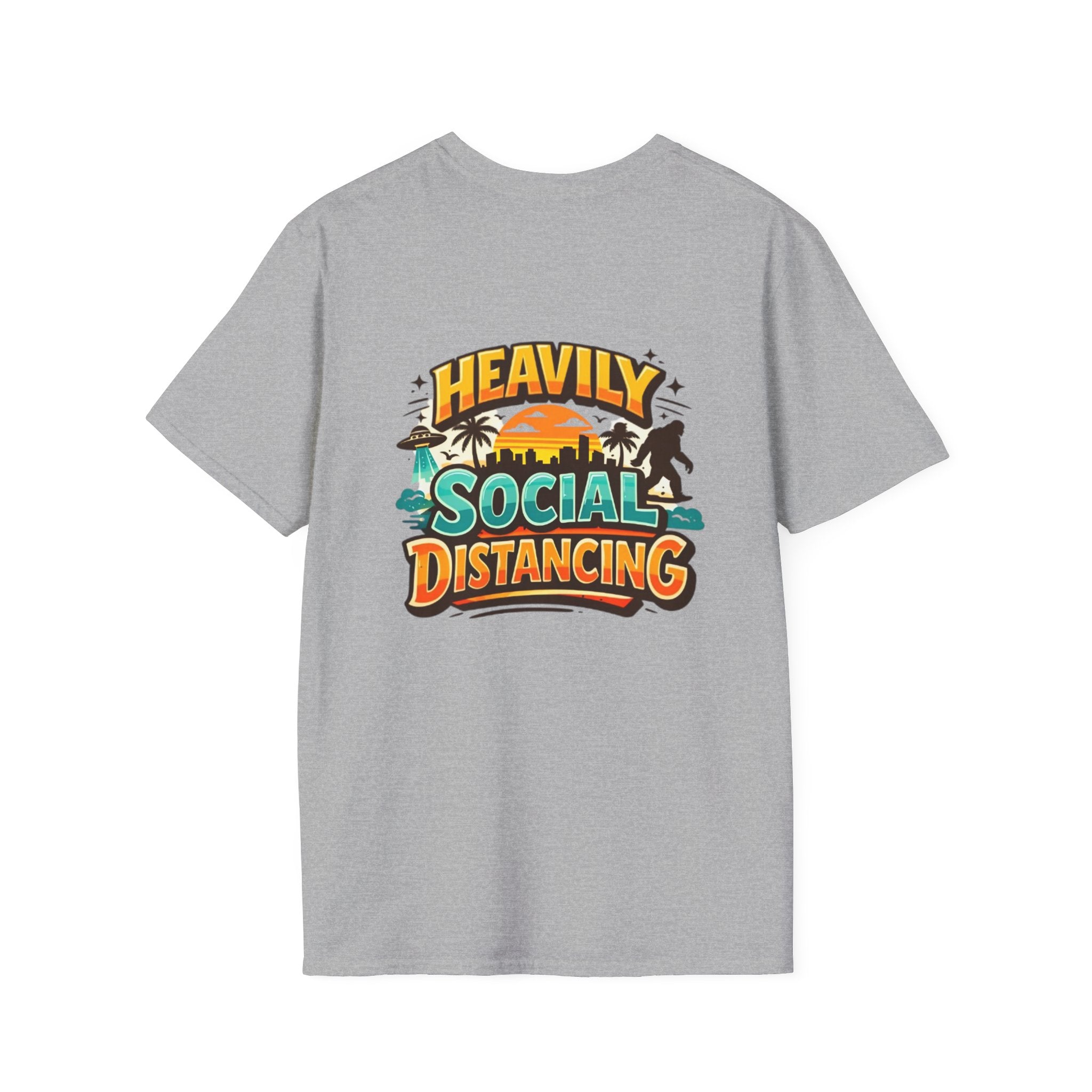 Heavily Socially Distancing Funny T-Shirt