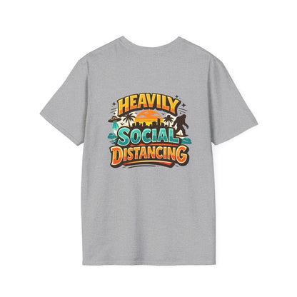 Heavily Socially Distancing Funny T-Shirt