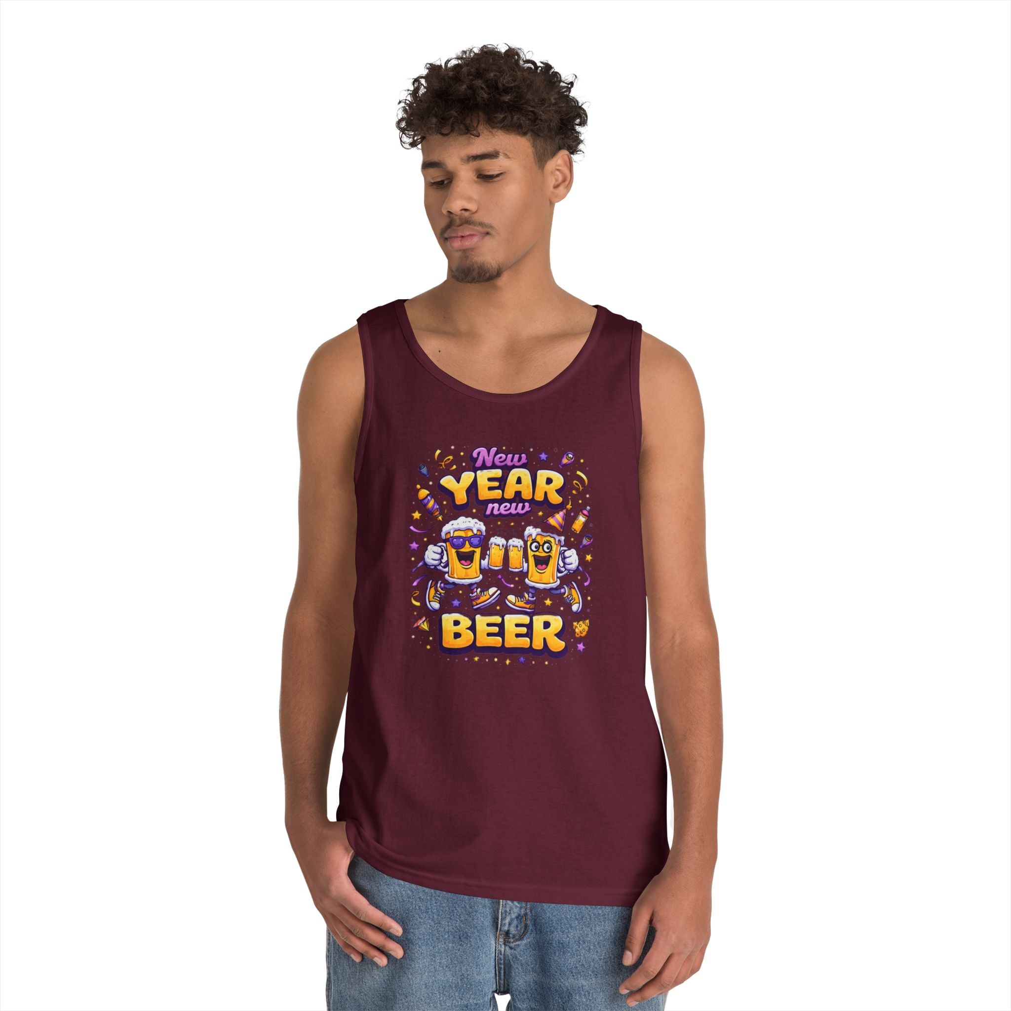 New Year New Beer Funny T-Shirt Sarcastic Drinking Tee Funny New Years Shirt Resolution Novelty Beer Gift Graphic Tee