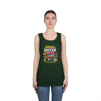 Proud Soccer Mom Dad Funny Tank Top