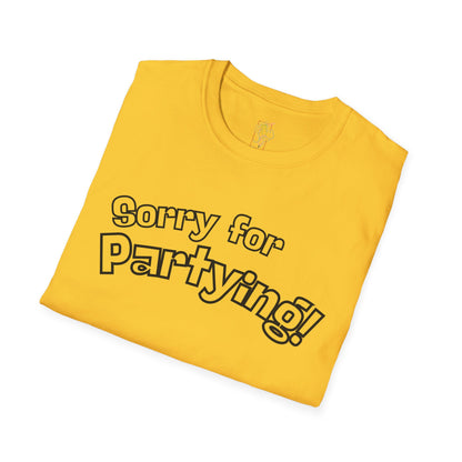 Sorry for Partying T-Shirt-Black
