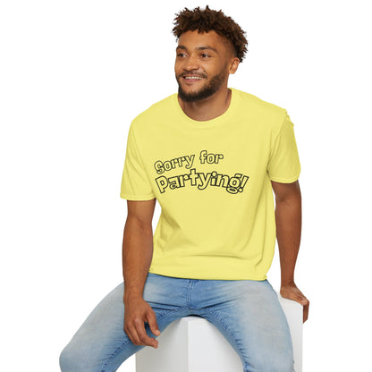 Sorry for Partying T-Shirt-Black