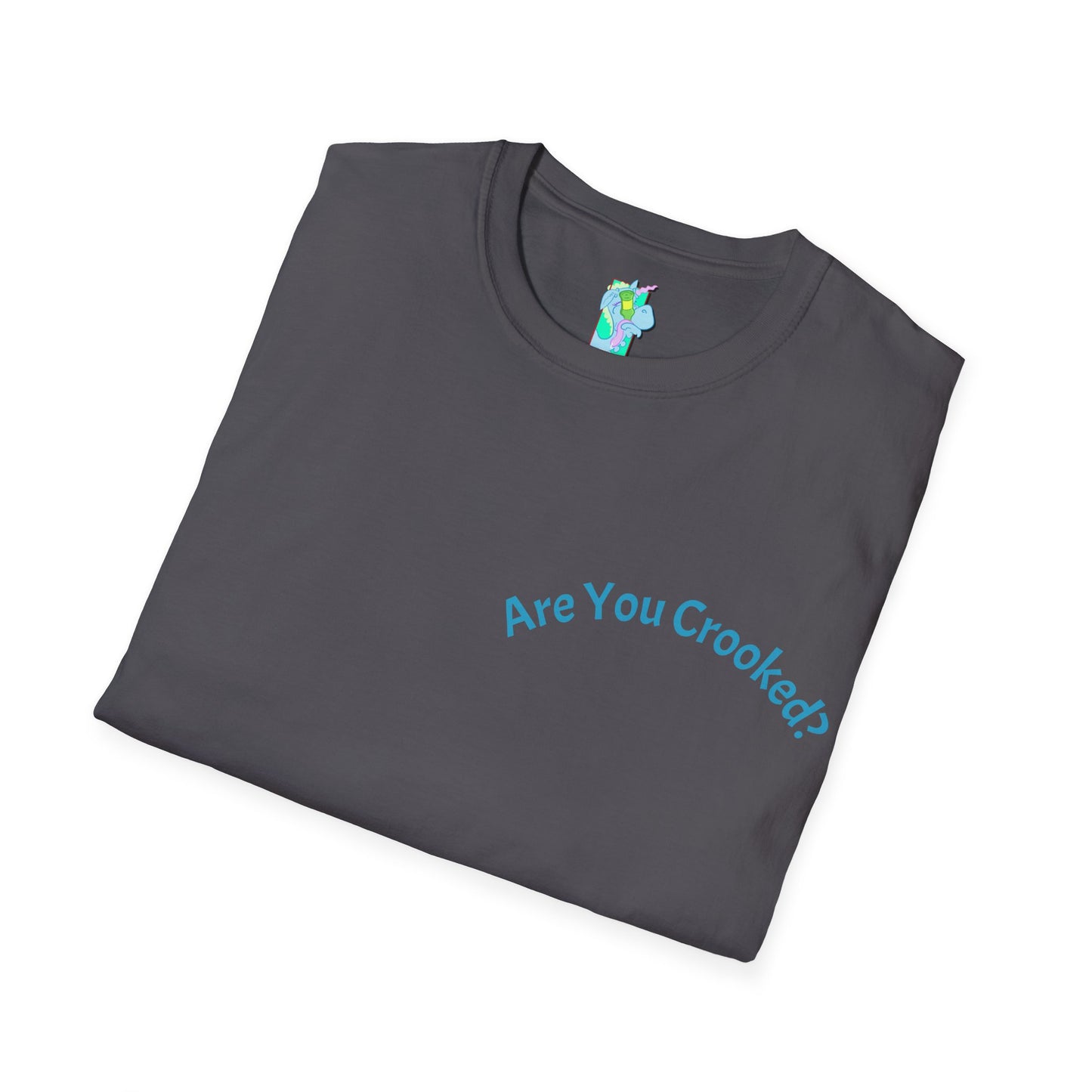 Cool Unicorn Graphic T-Shirt - Are You Crooked, RAVER? Unisex Tee