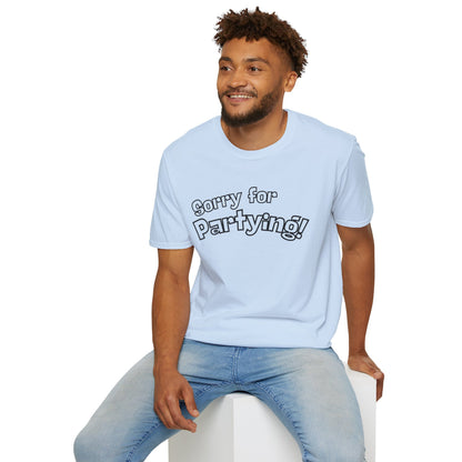 Sorry for Partying T-Shirt-Black