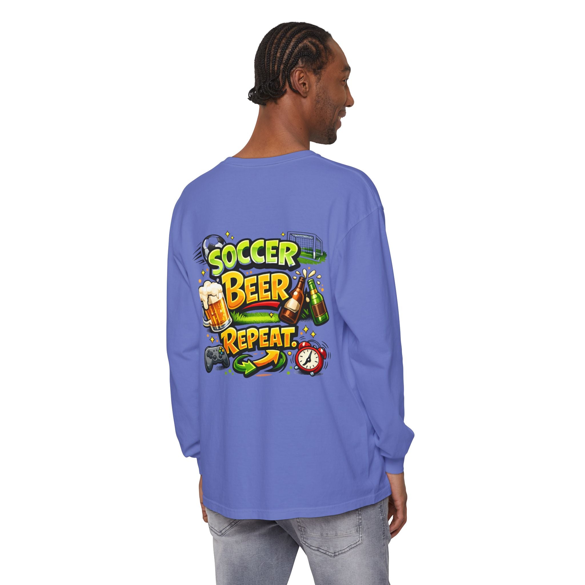 Soccer Beer Repeat Funny Sweatshirt