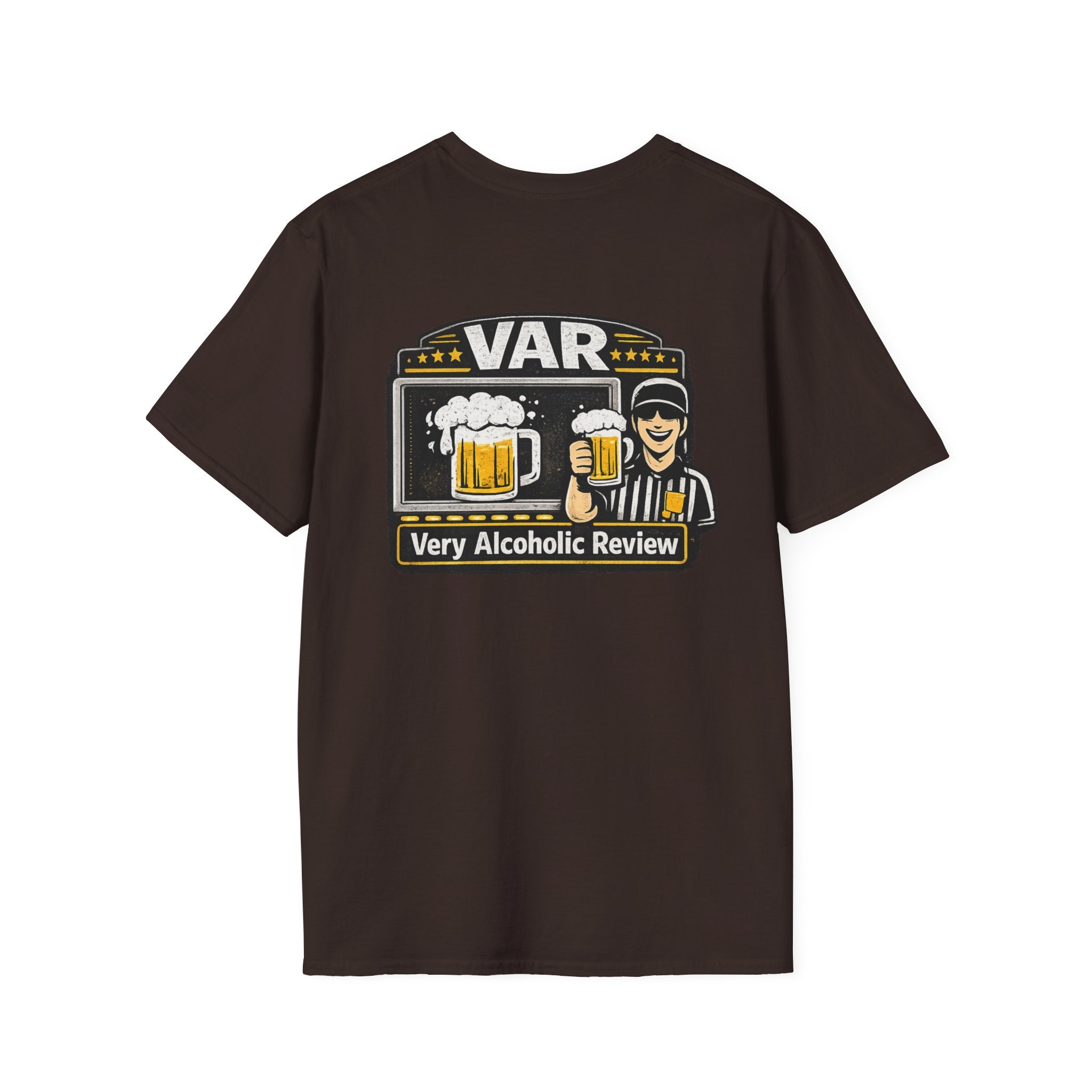 VAR "Very Alcoholic Review" Soccer T-Shirt — Beer Referee Graphic Tee