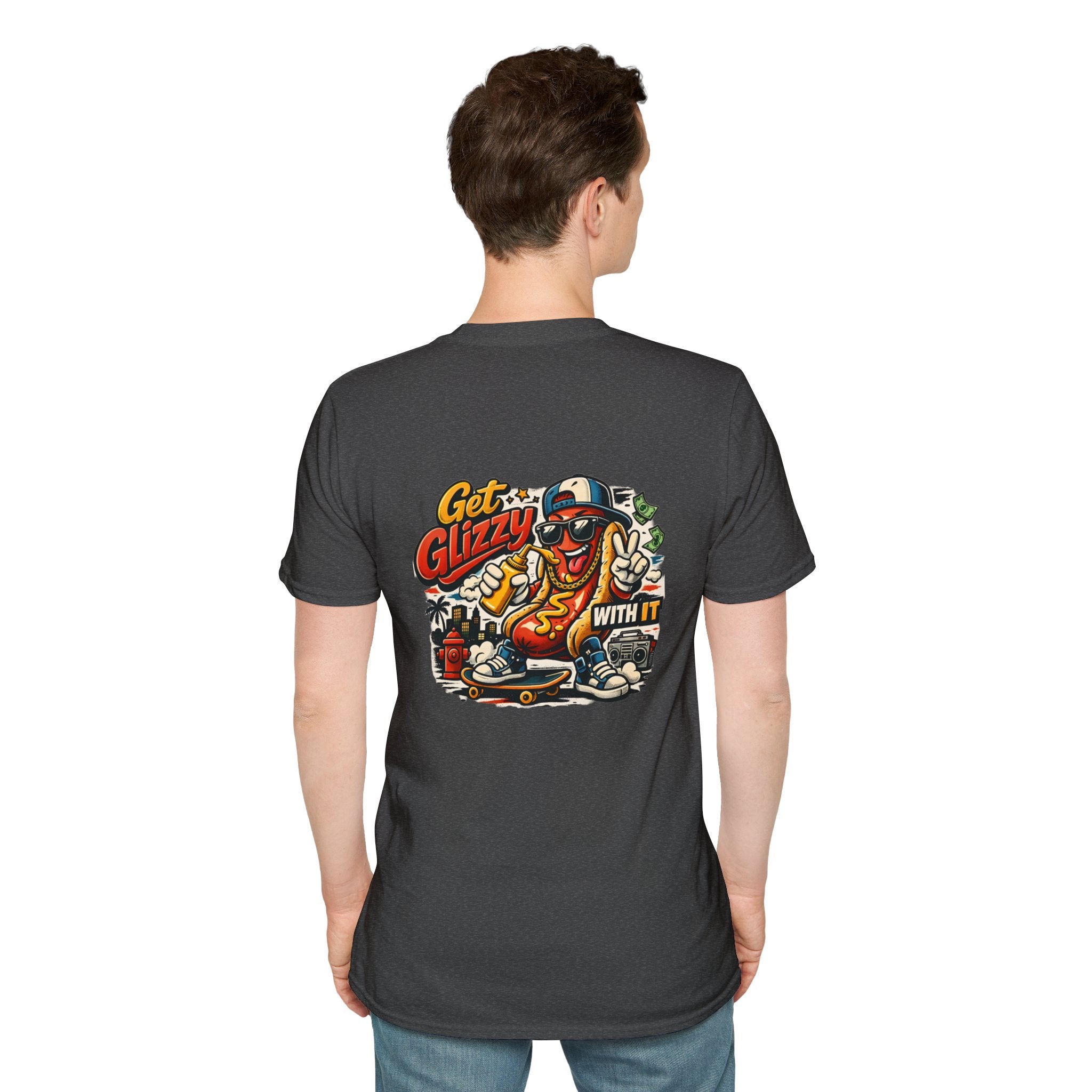 Get Glizzy With It Funny Hot Dog T-Shirt