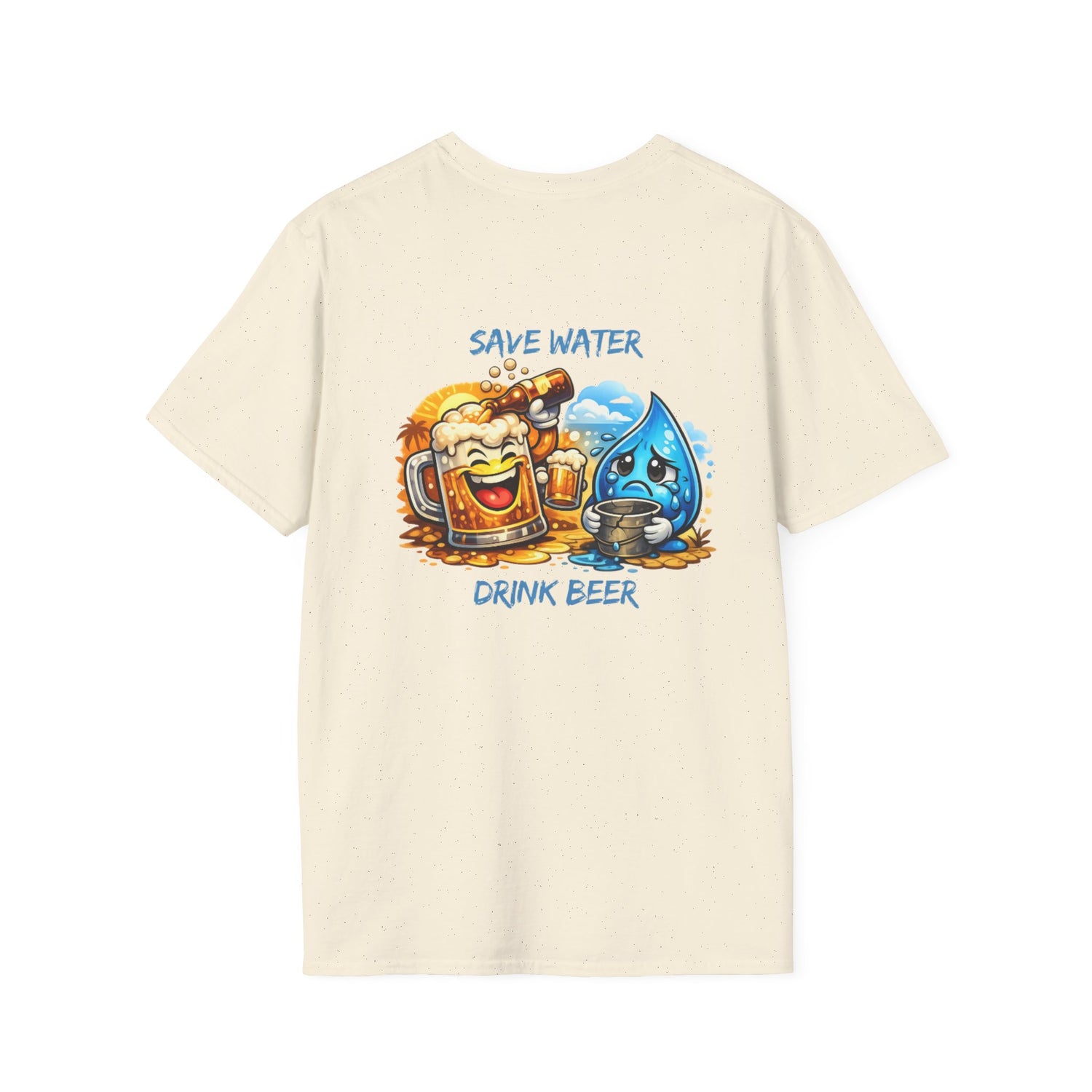 Save Water Drink Beer T-Shirt — Funny Beer &amp; Water Cartoon Tee