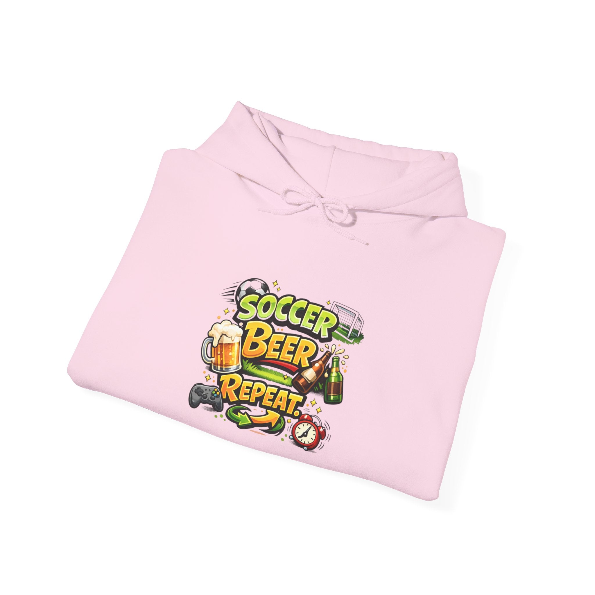 Soccer Beer Repeat Funny Hoodie