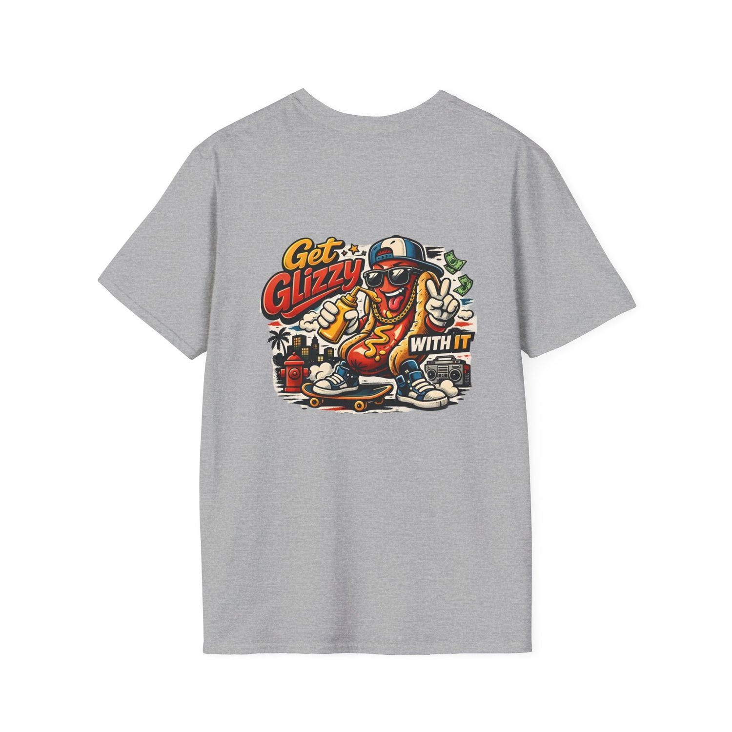 Get Glizzy With It Funny Hot Dog T-Shirt