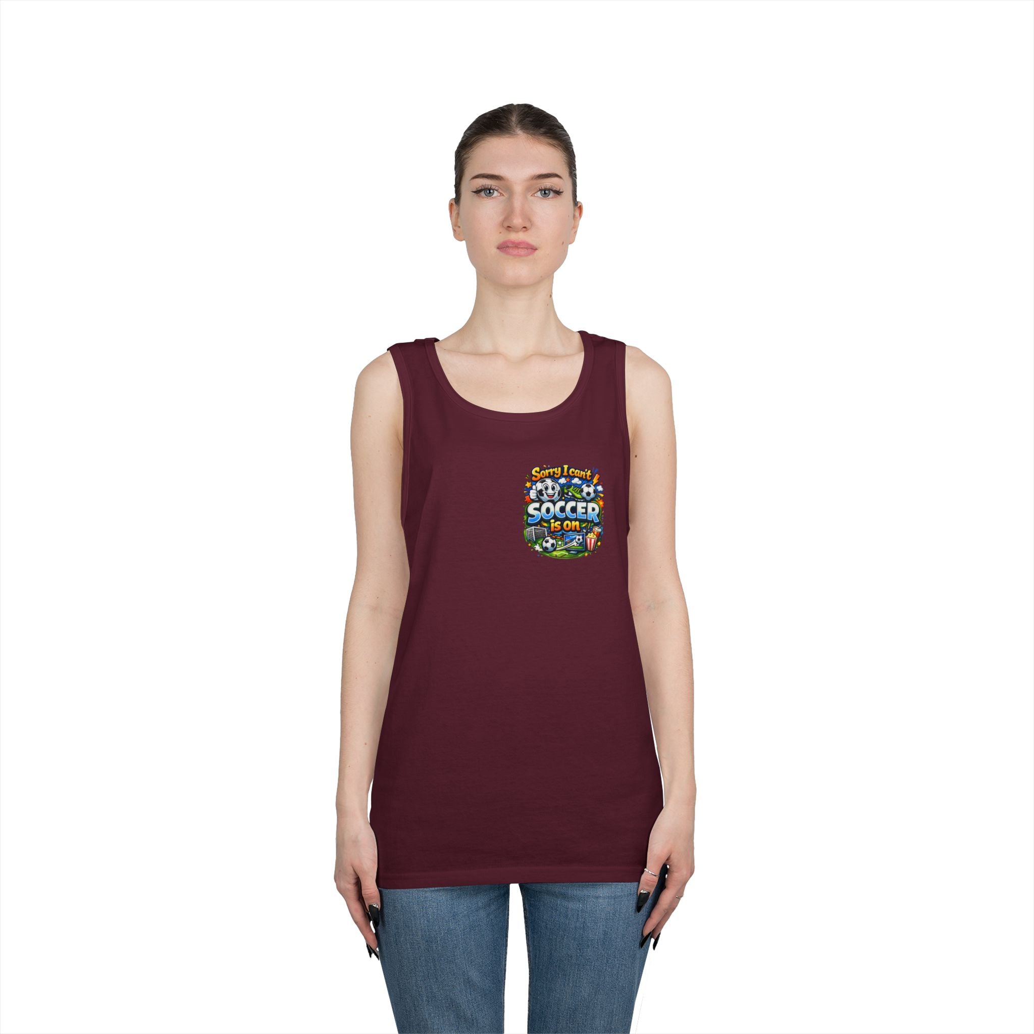 Sorry I Cant Soccer Is On Funny Tank Top