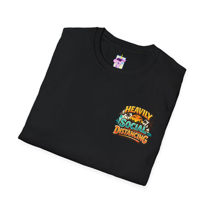 Heavily Socially Distancing Funny T-Shirt