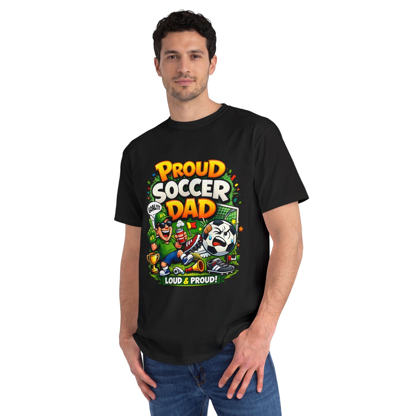 Proud Soccer Dad T-Shirt — Loud & Proud Dad Soccer Gift