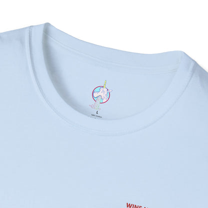 Wine Not? Graphic T-Shirt — Funny Wine Glass &amp; Grapes Tee