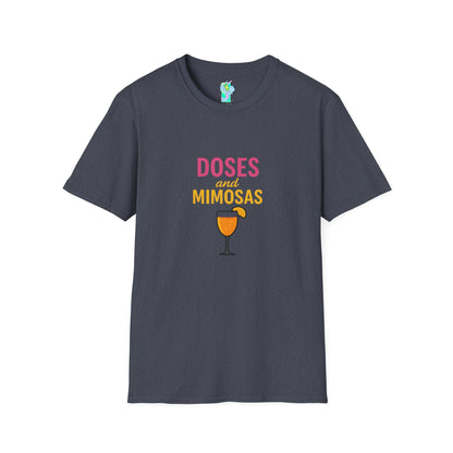 Doses and Mimosas- Party Vibes Unisex T-Shirt