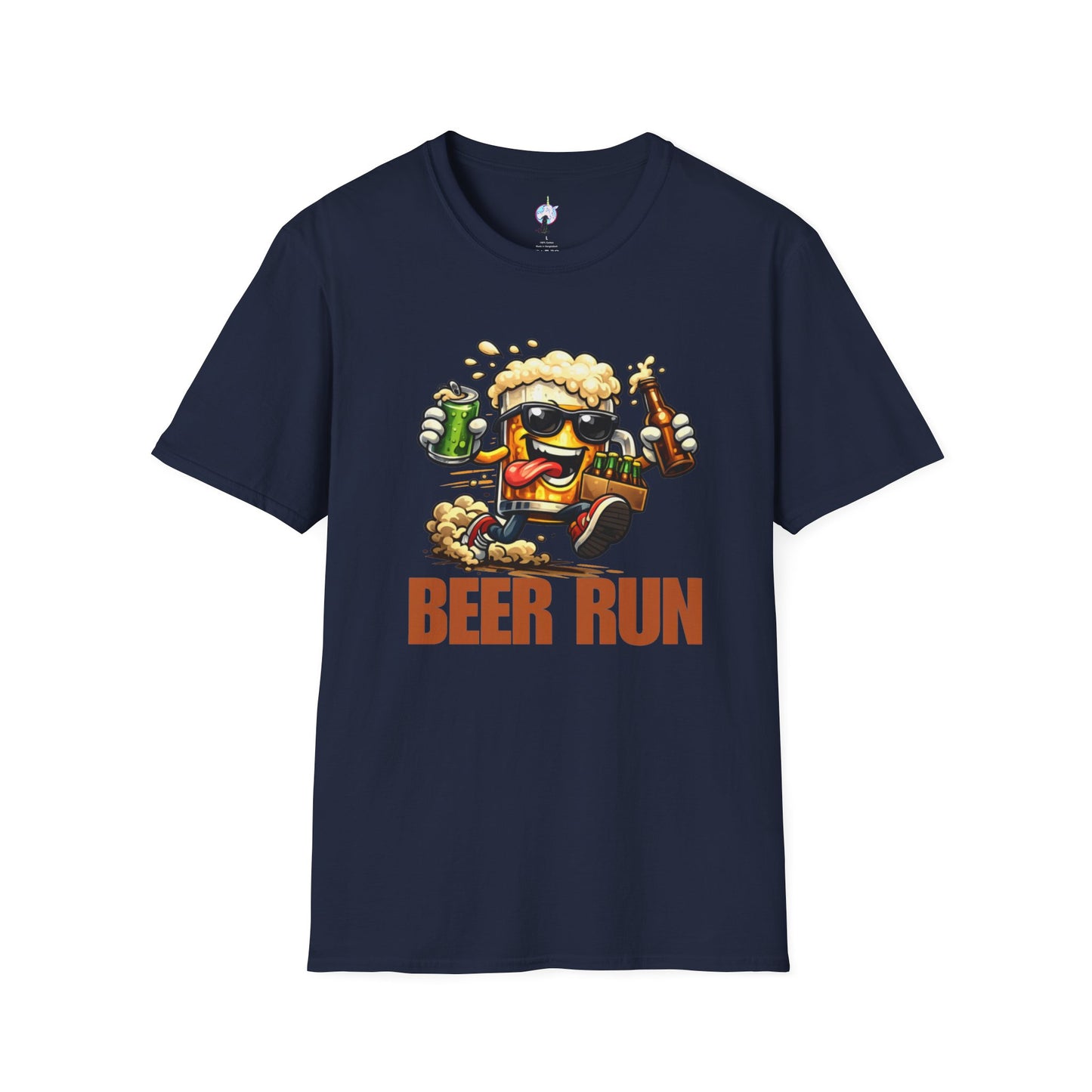 Beer Run T-Shirt — Funny Cartoon Beer Mug Design for Parties & St. Patrick’s Day