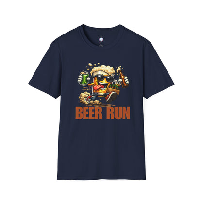 Beer Run T-Shirt — Funny Cartoon Beer Mug Design for Parties &amp; St. Patrick’s Day