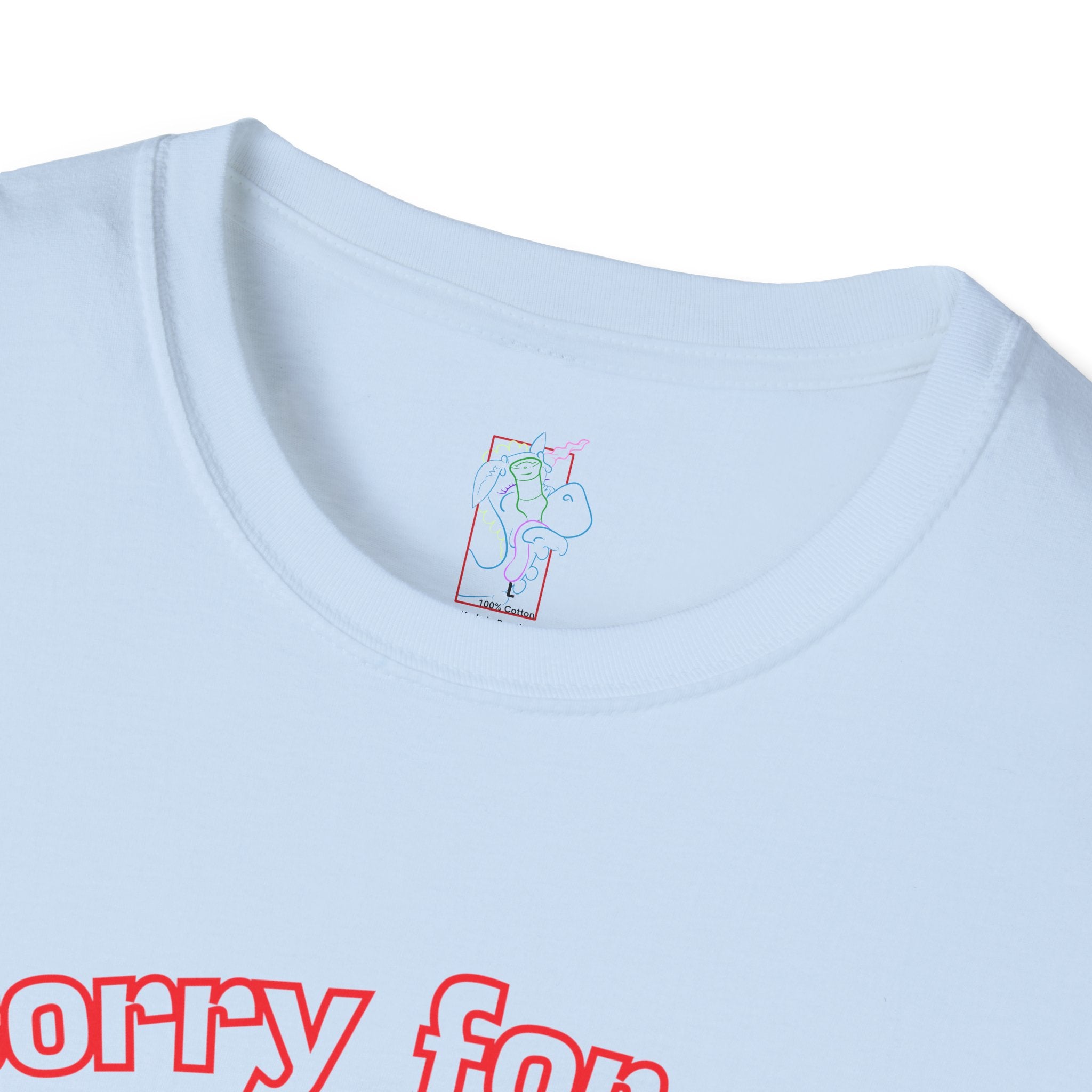 Sorry for Partying! Graphic T-Shirt — Funny Retro Pink Text Tee