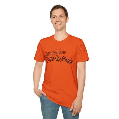 Sorry for Partying T-Shirt-Black