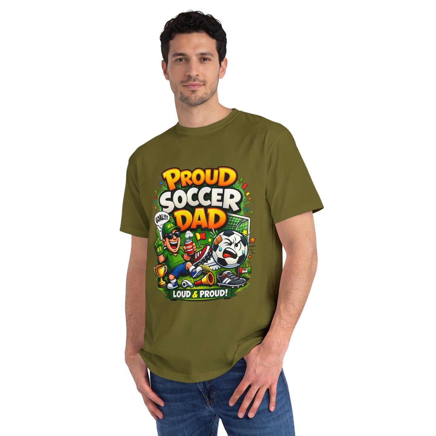 Proud Soccer Dad T-Shirt — Loud & Proud Dad Soccer Gift
