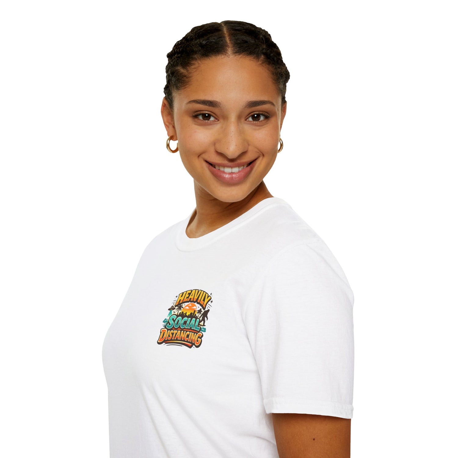 Heavily Socially Distancing Funny T-Shirt