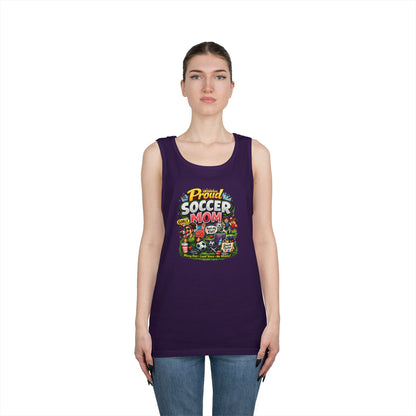 Proud Soccer Mom Dad Funny Tank Top