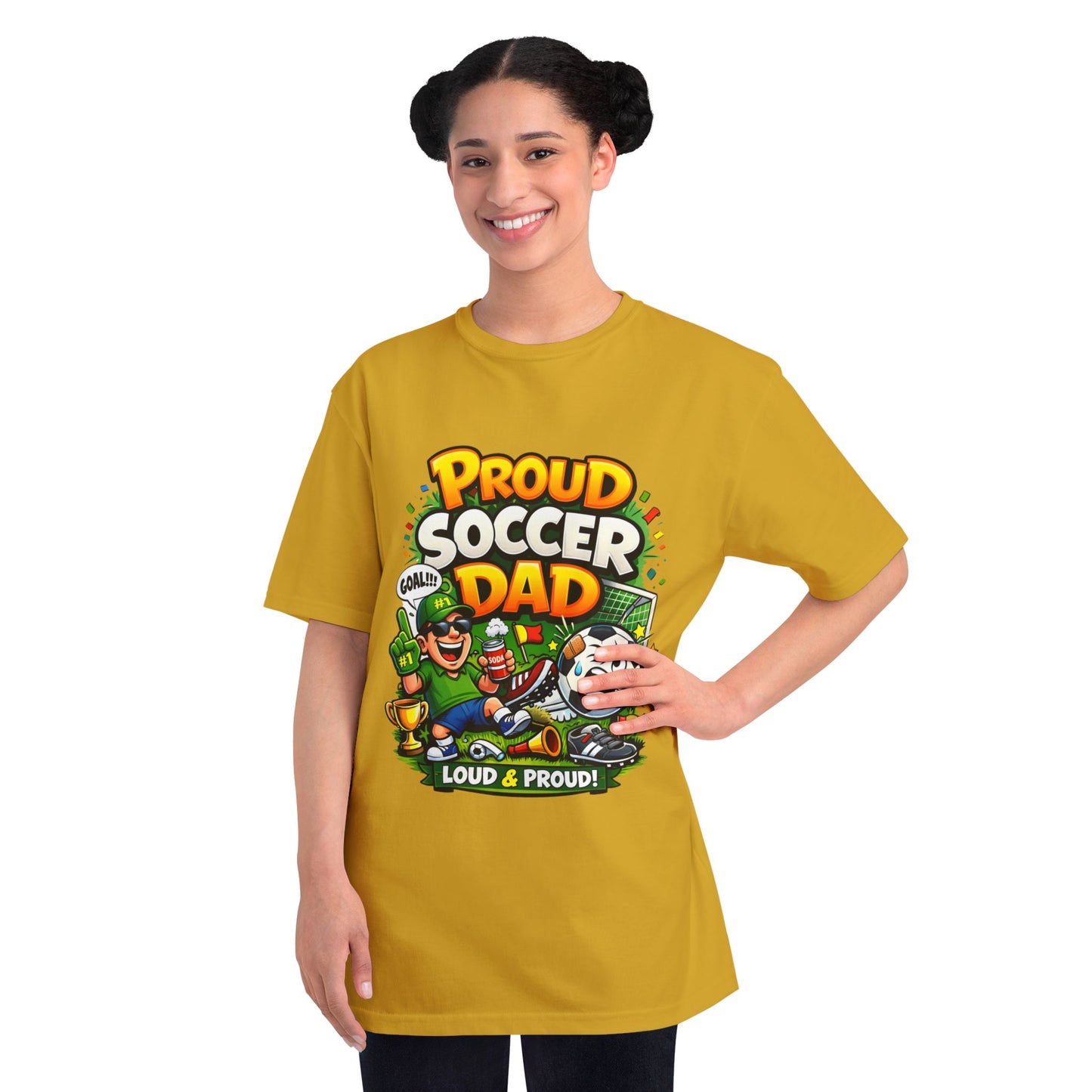 Proud Soccer Dad T-Shirt — Loud & Proud Dad Soccer Gift