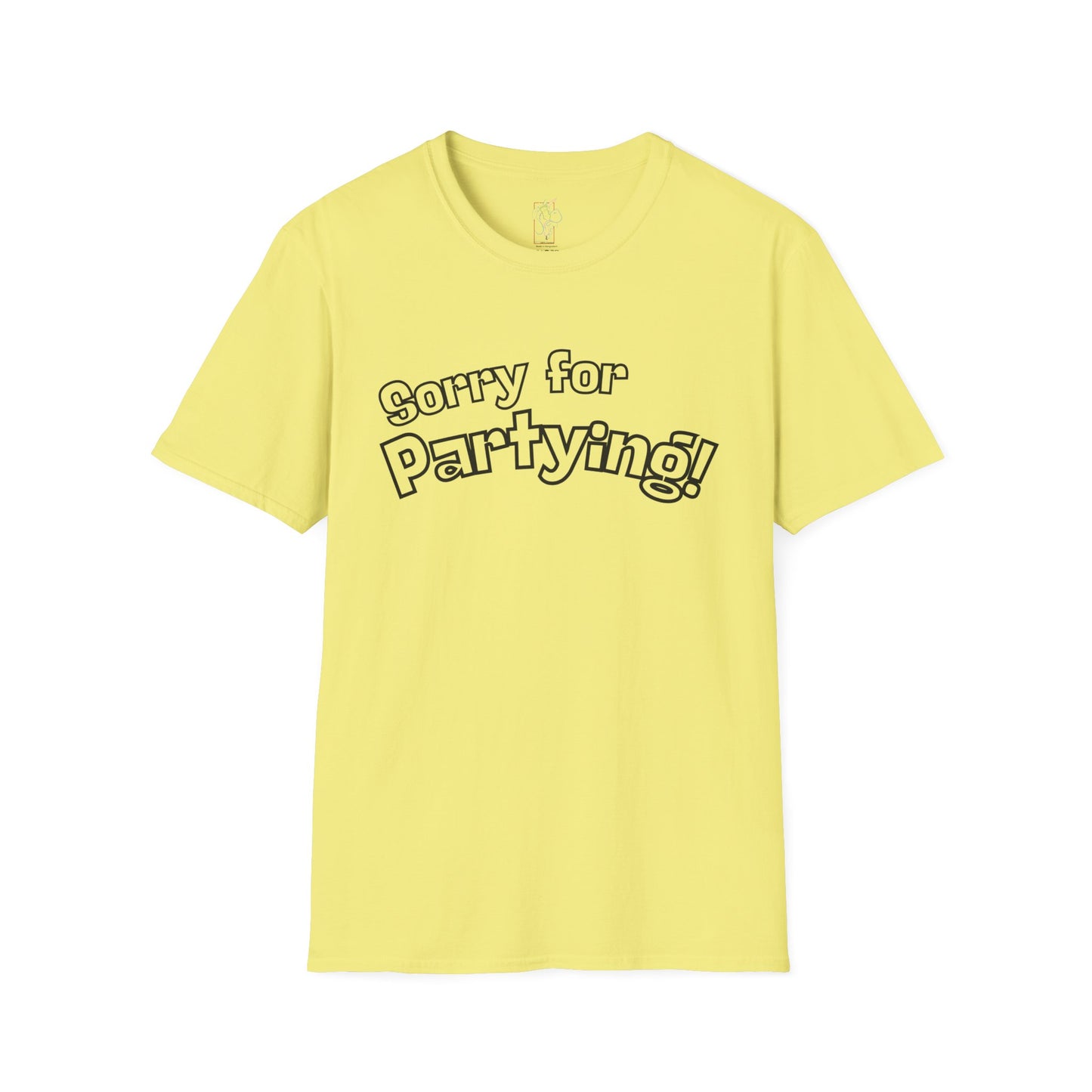 Sorry for Partying T-Shirt-Black