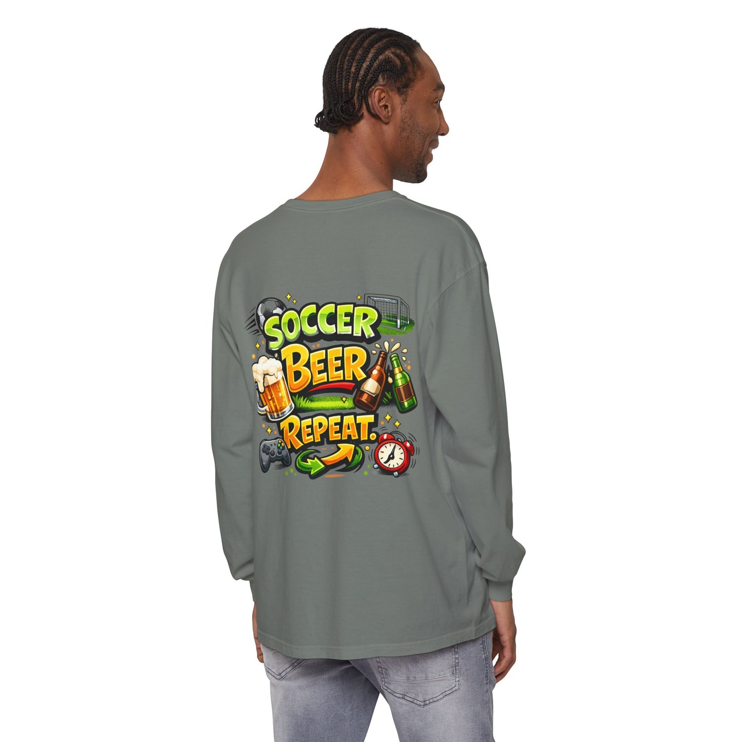 Soccer Beer Repeat Funny Sweatshirt