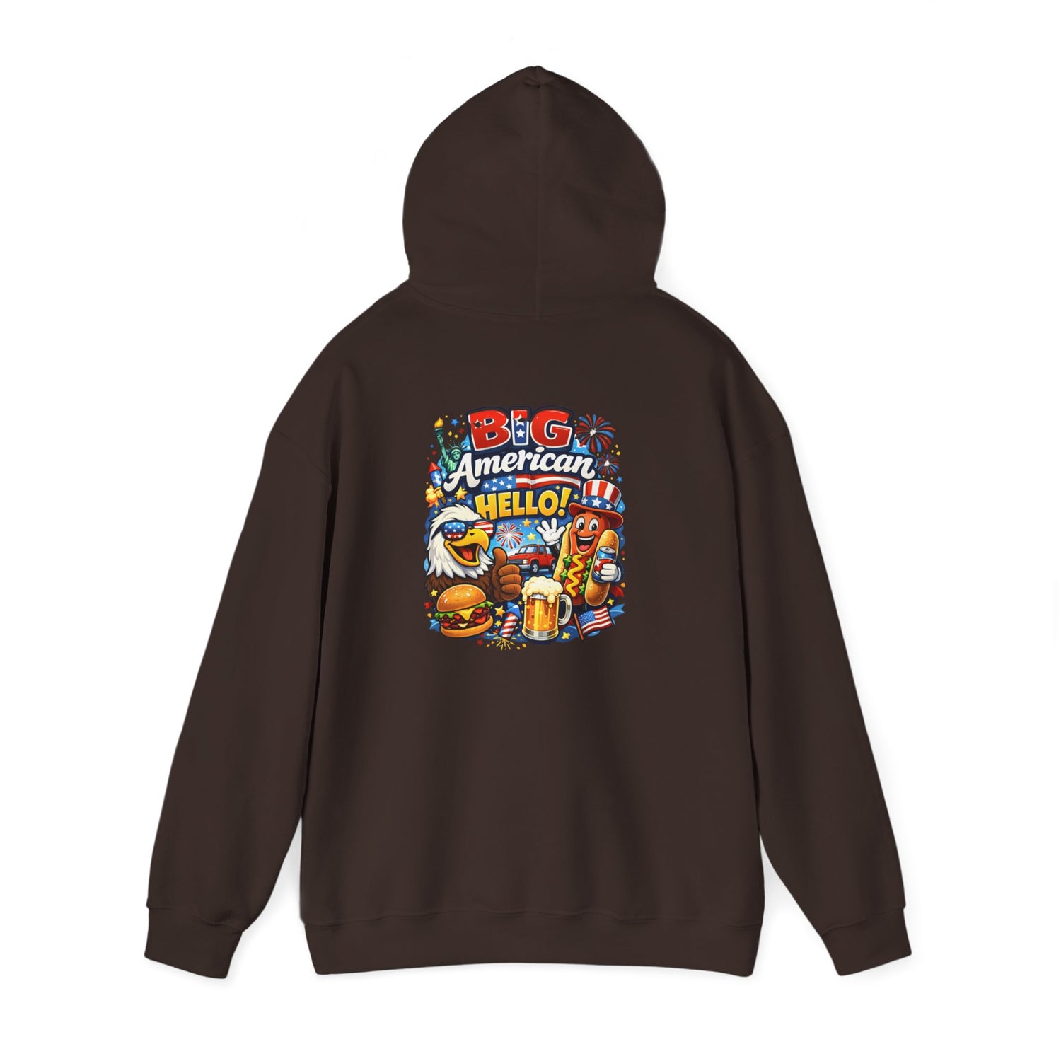 Big American Hello Funny Hoodie