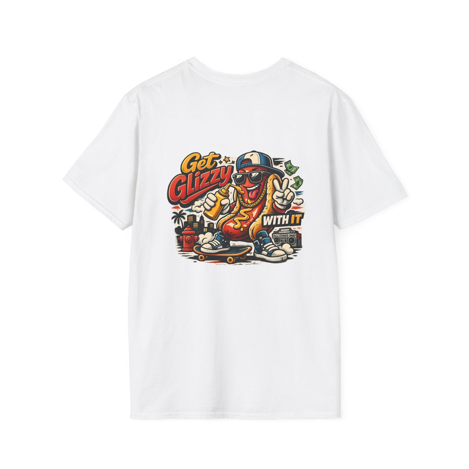 Get Glizzy With It Funny Hot Dog T-Shirt