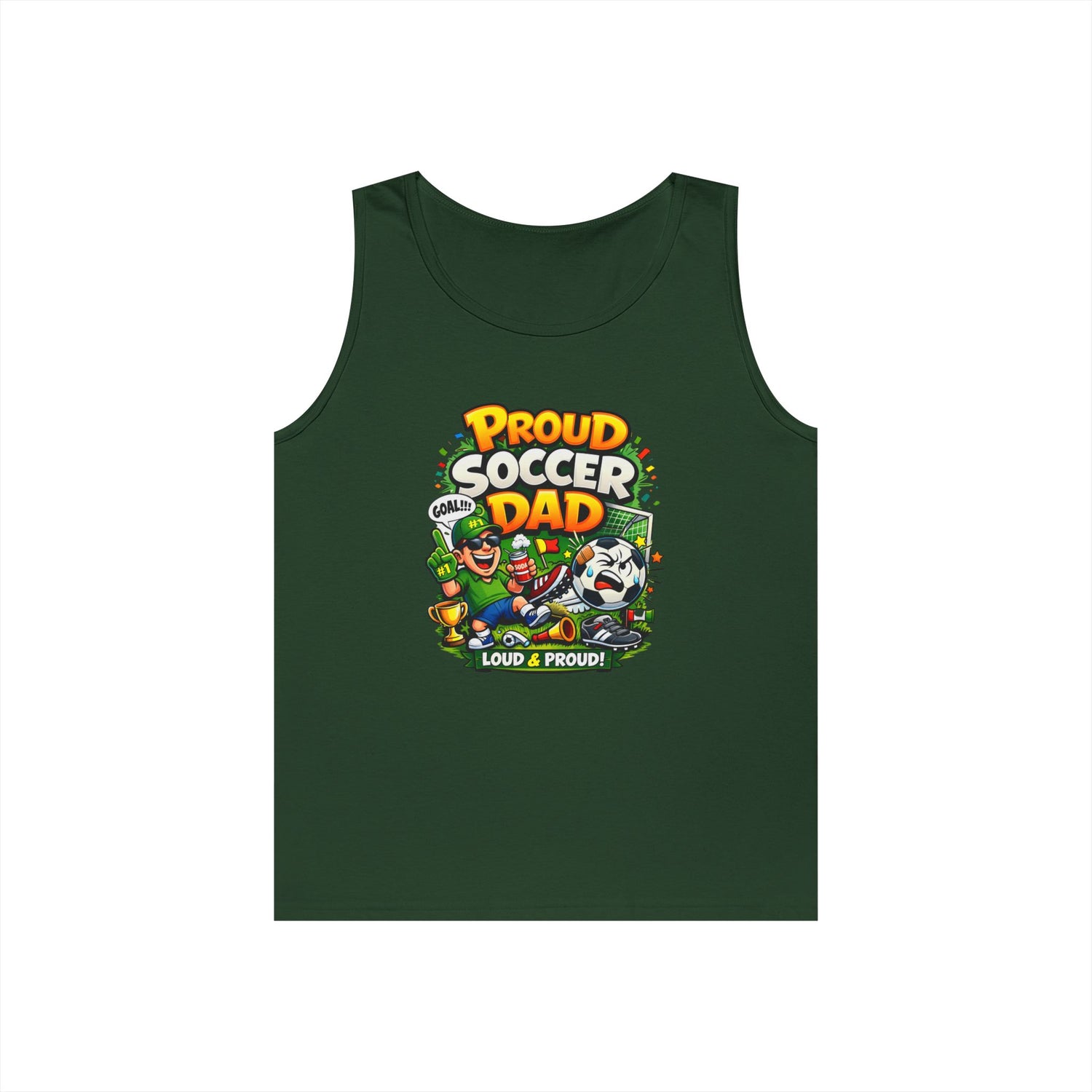 Proud Soccer Dad Tank Top — Loud &amp; Proud Dad Soccer Shirt