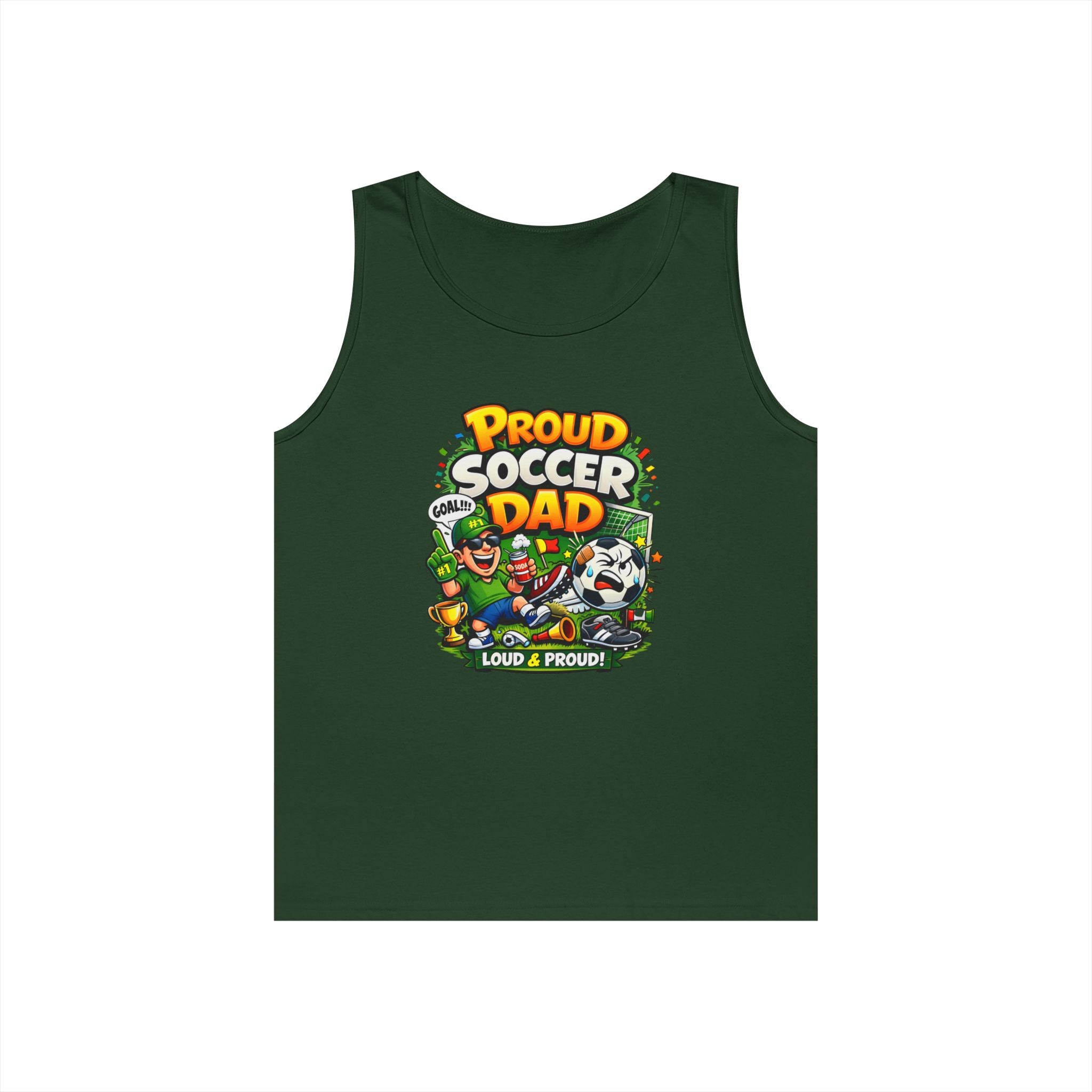 Proud Soccer Dad Tank Top — Loud &amp; Proud Dad Soccer Shirt