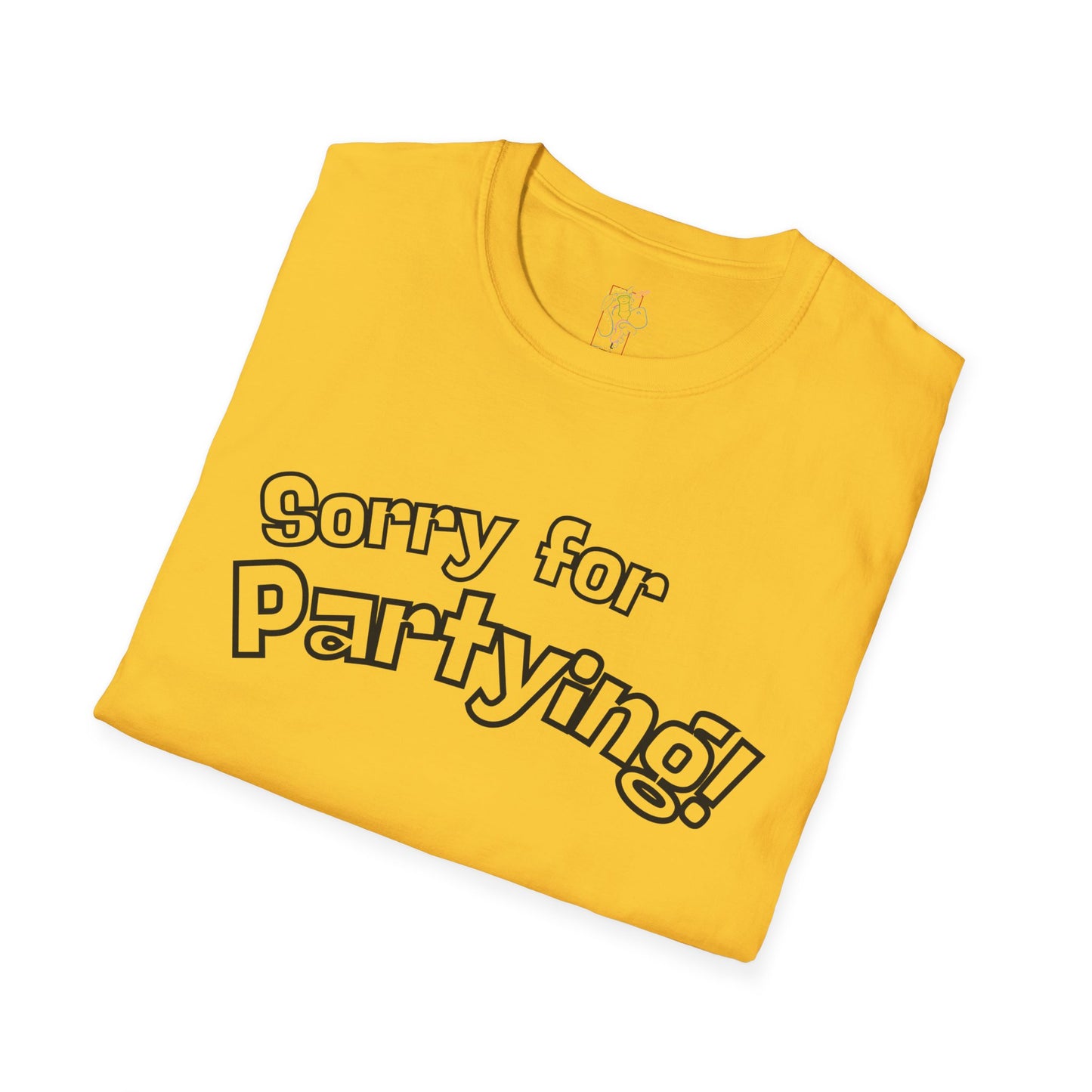 Sorry for Partying T-Shirt-Black