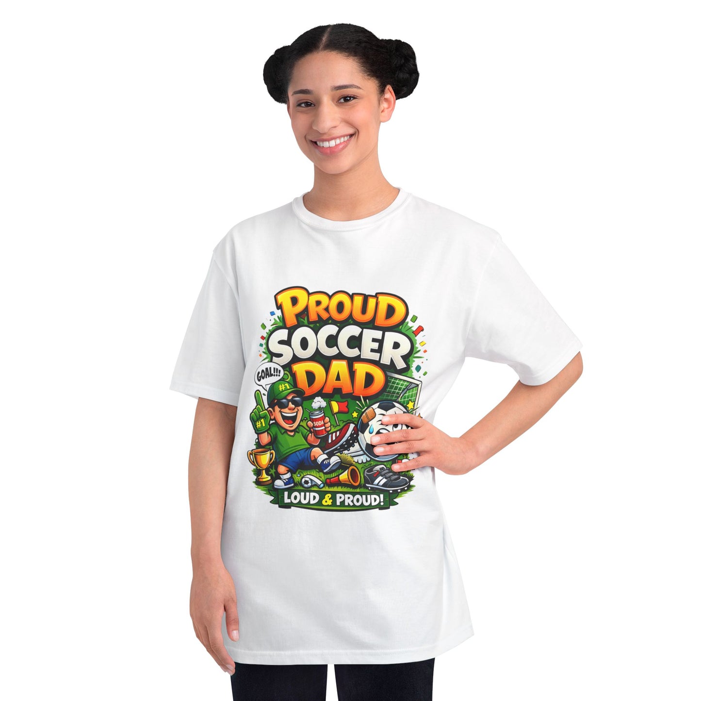 Proud Soccer Dad T-Shirt — Loud & Proud Dad Soccer Gift