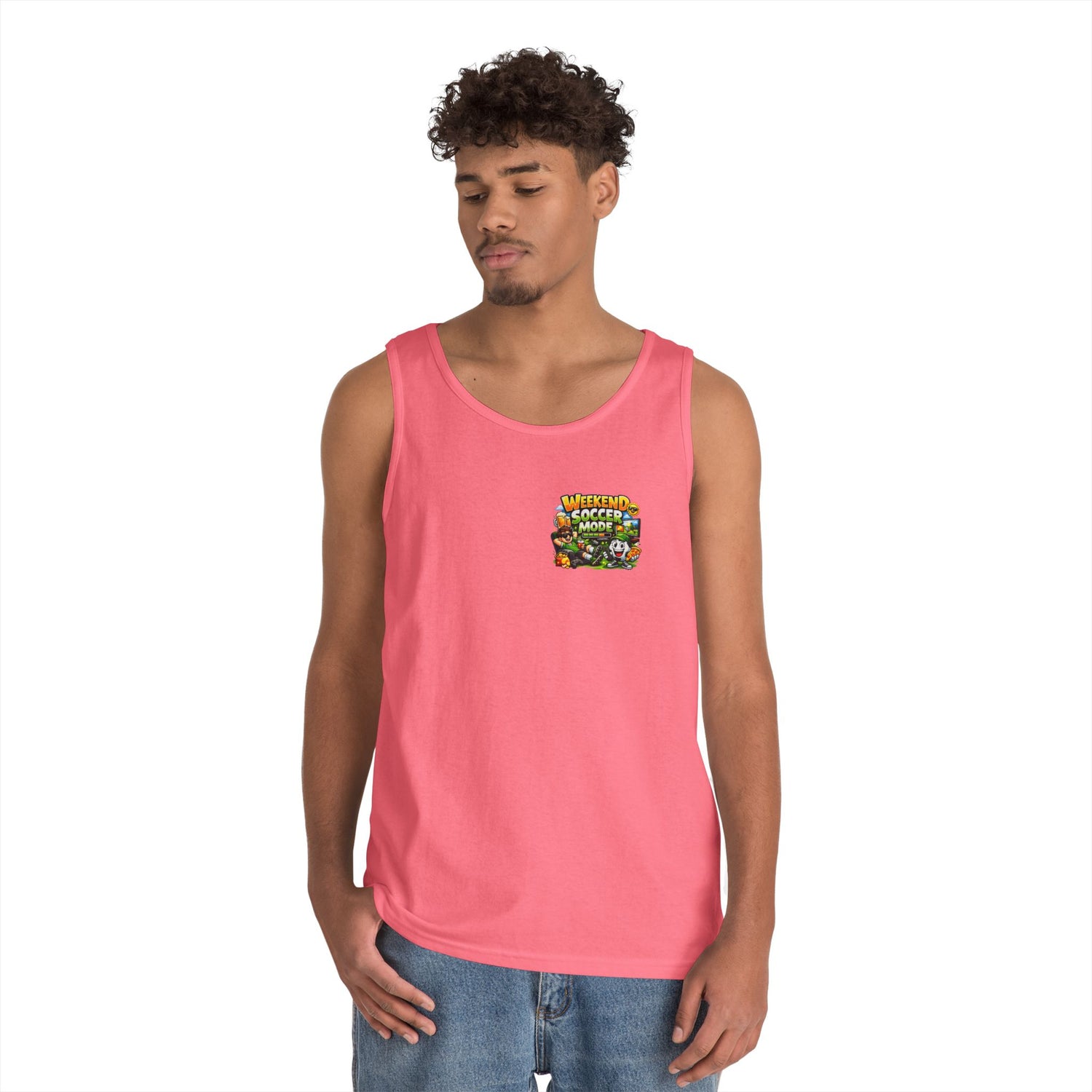 Weekend Soccer Mode Funny Tank Top
