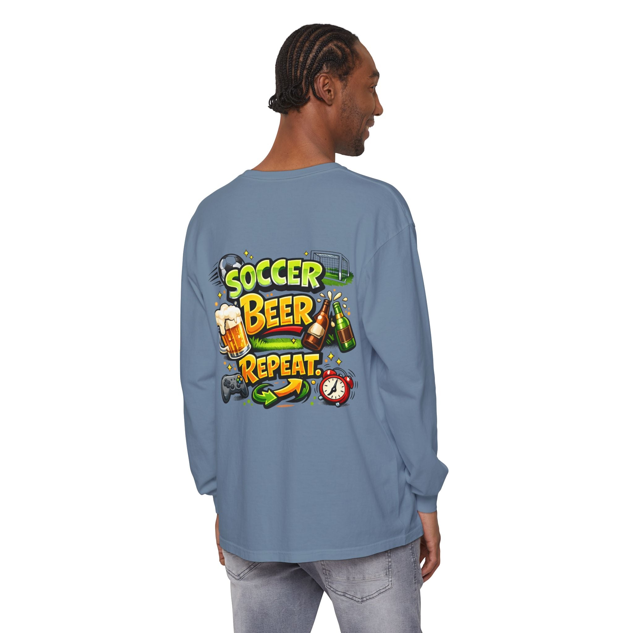Soccer Beer Repeat Funny Sweatshirt