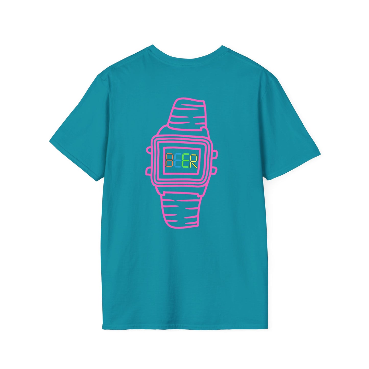 Retro Beer Watch Unisex T-Shirt, Fun Graphic Tee, Casual Wear, Summer Style, Perfect Gift for Beer Lovers, Party Shirt