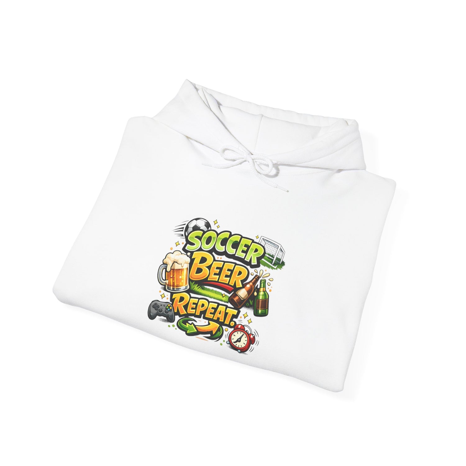 Soccer Beer Repeat Funny Hoodie