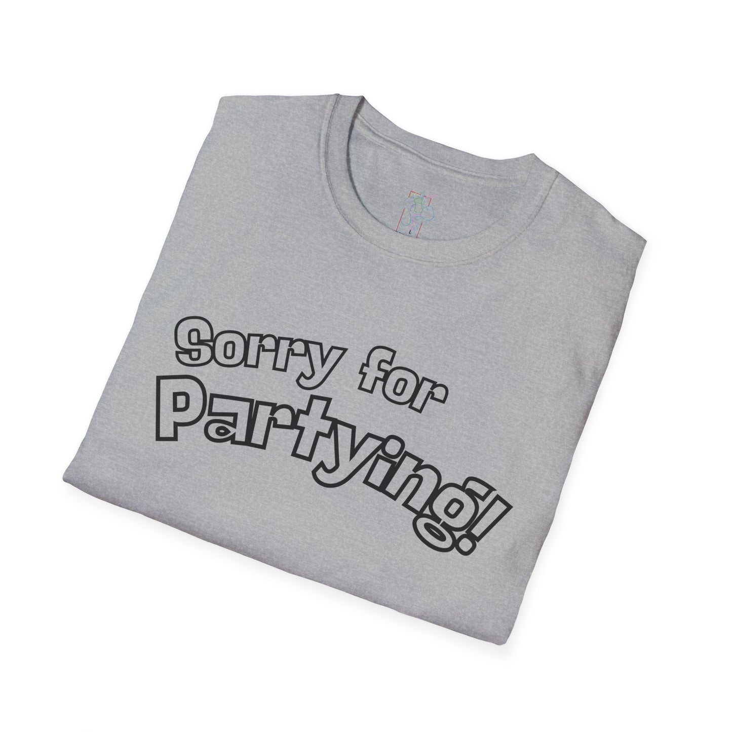 Sorry for Partying T-Shirt-Black