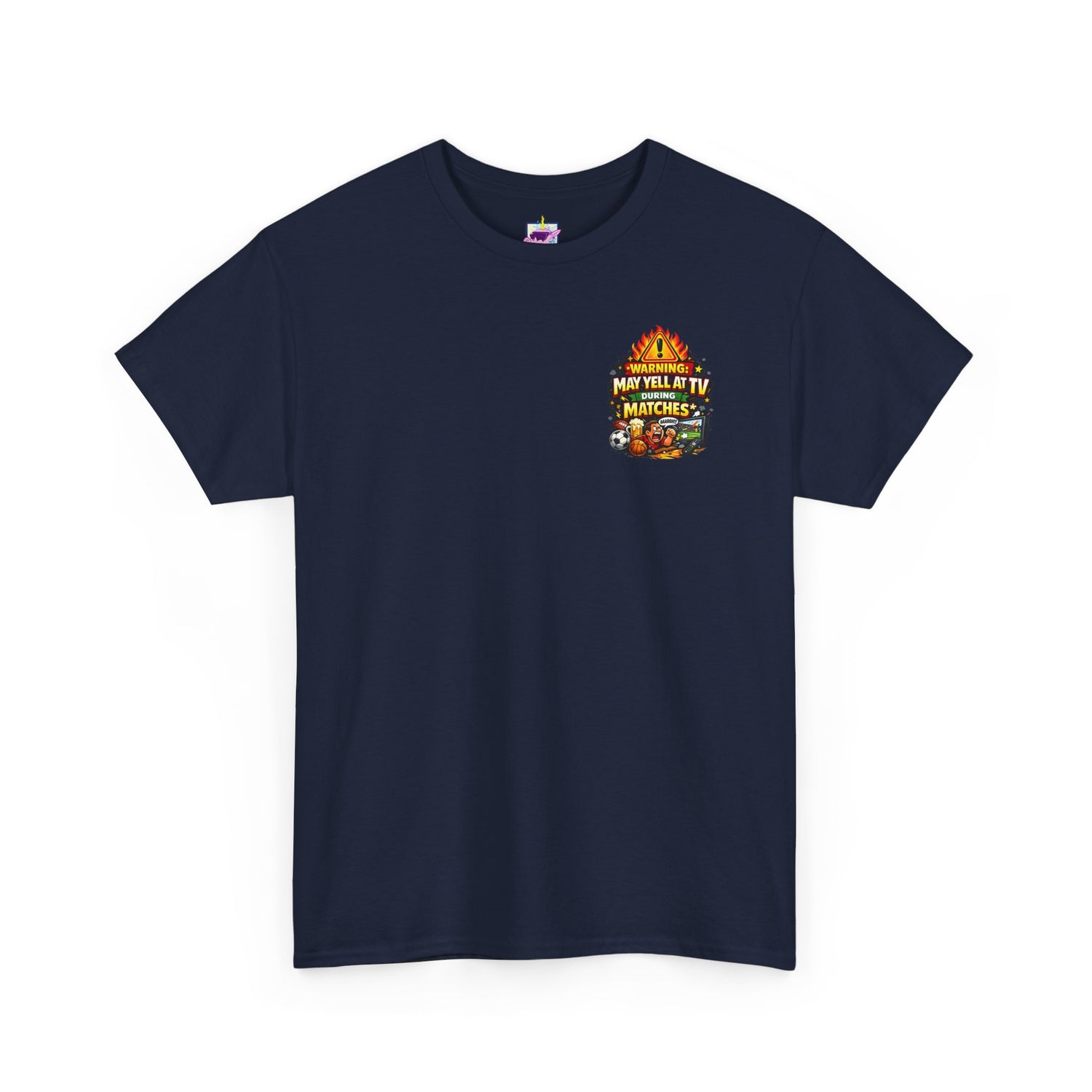 Warning May Yell At TV During Matches Funny T-Shirt