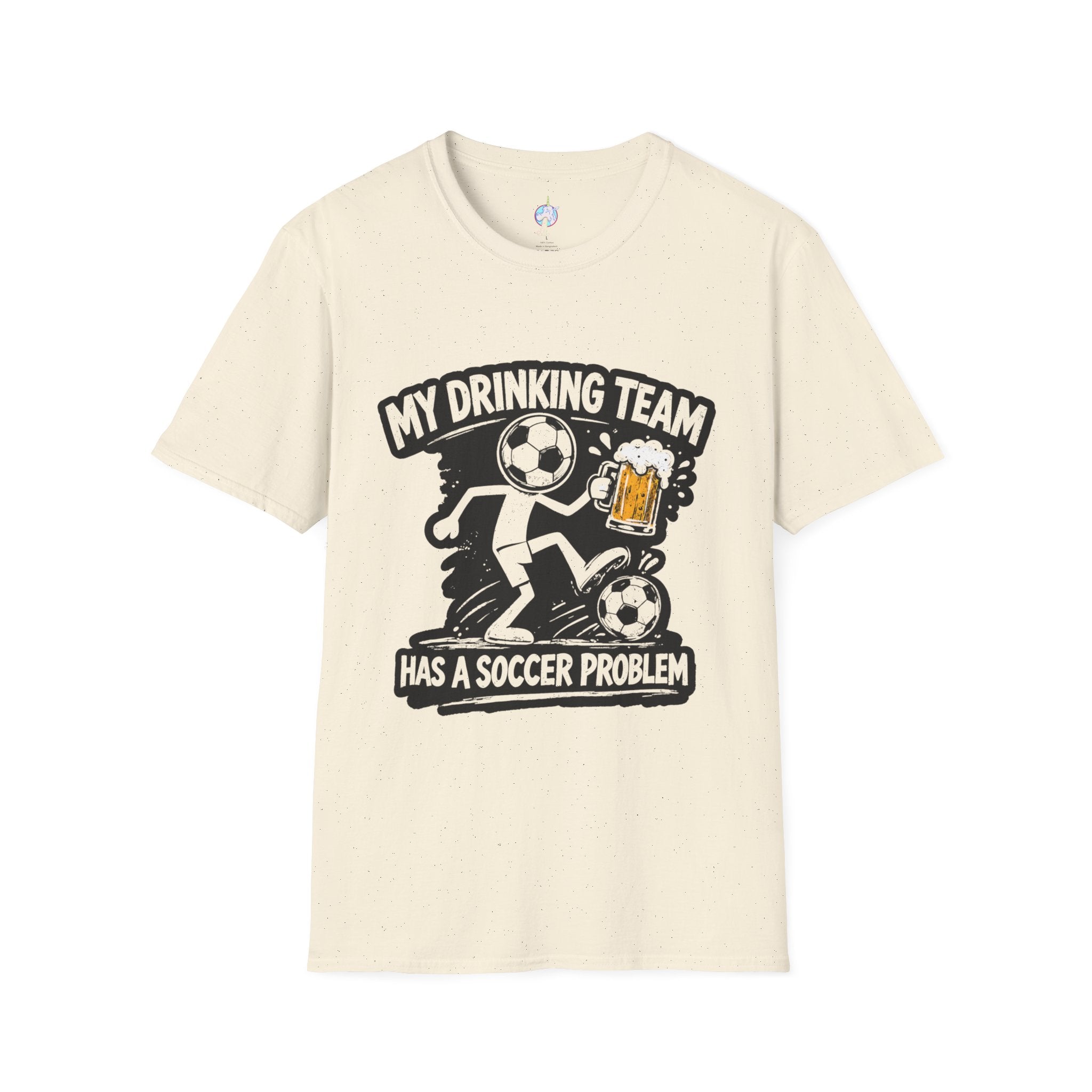 My Drinking Team Has a Soccer Problem T-Shirt — Funny Soccer Beer Shirt for Fans &amp; Parties