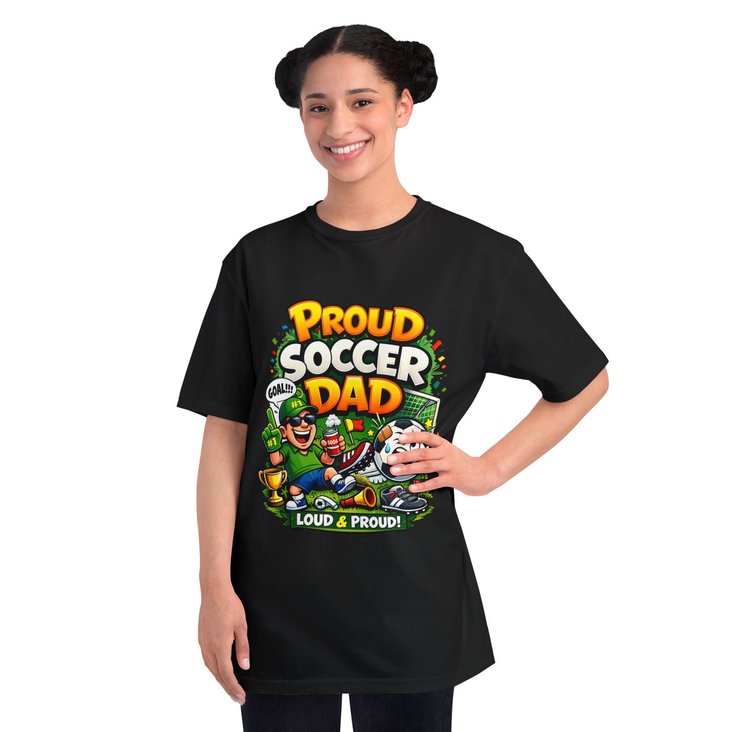 Proud Soccer Dad T-Shirt — Loud & Proud Dad Soccer Gift