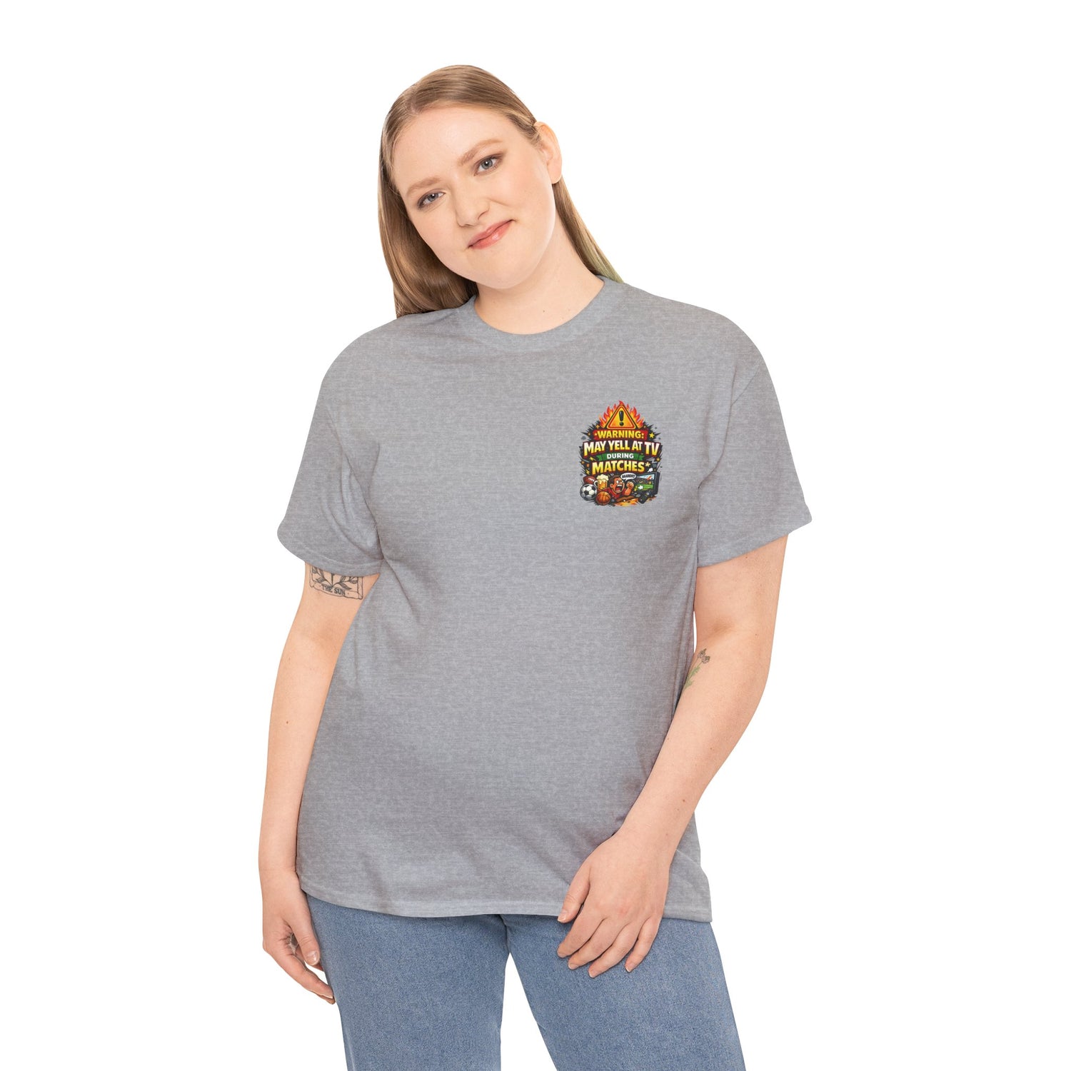 Warning May Yell At TV During Matches Funny T-Shirt