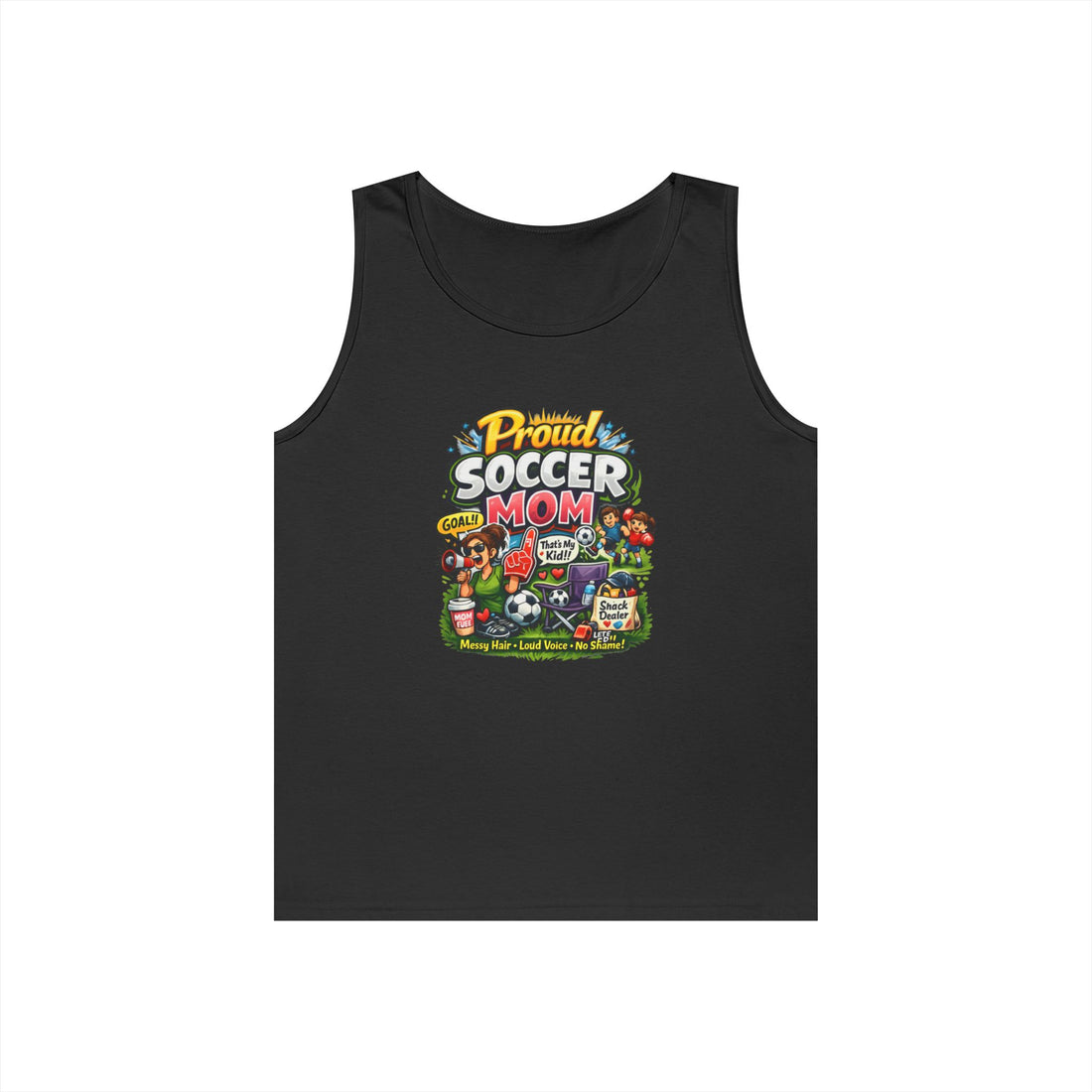 Proud Soccer Mom Dad Funny Tank Top