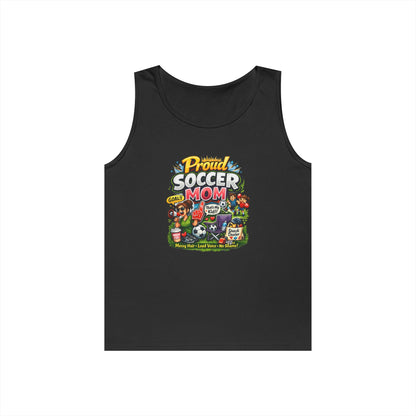 Proud Soccer Mom Dad Funny Tank Top