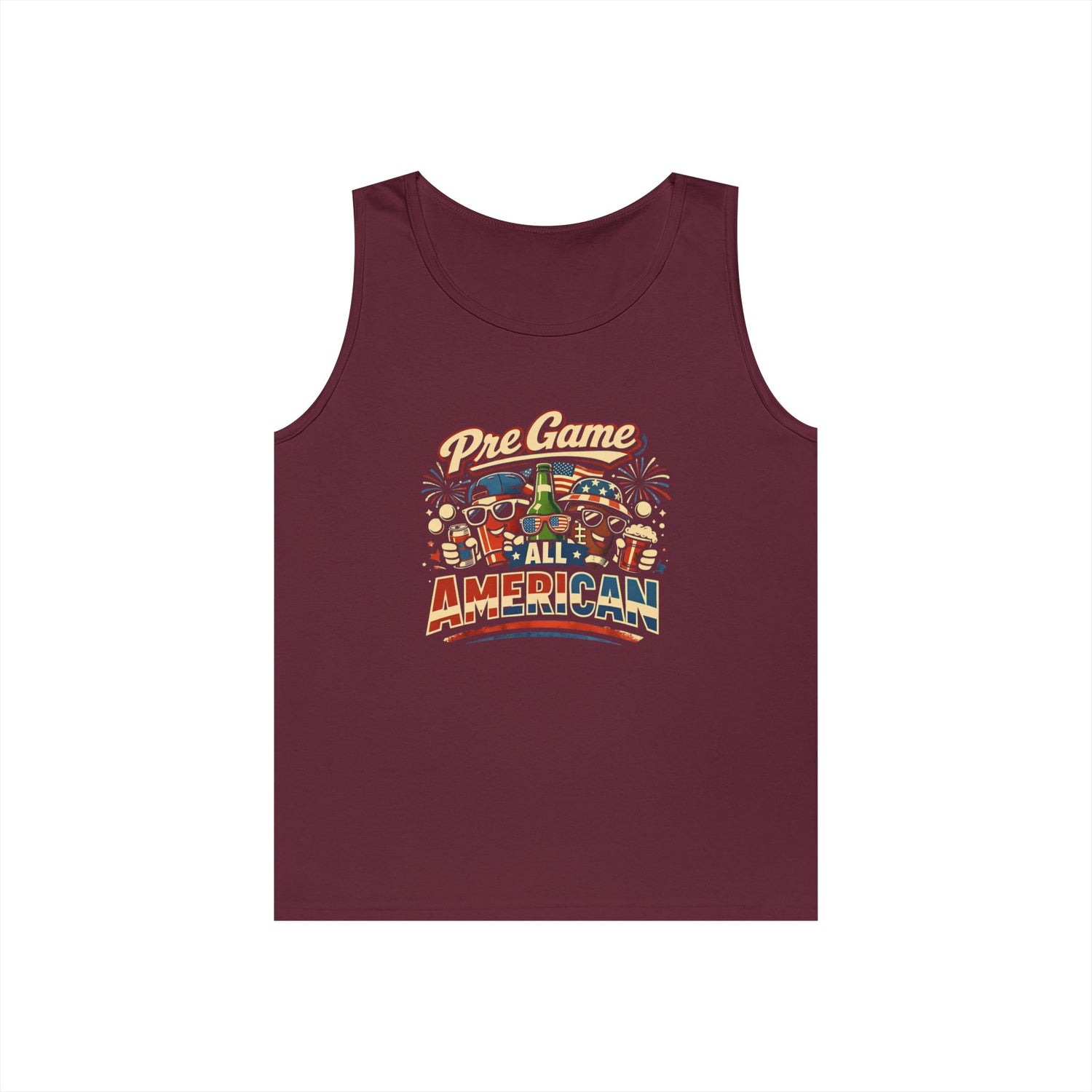 Pre Game All American Funny Tank Top
