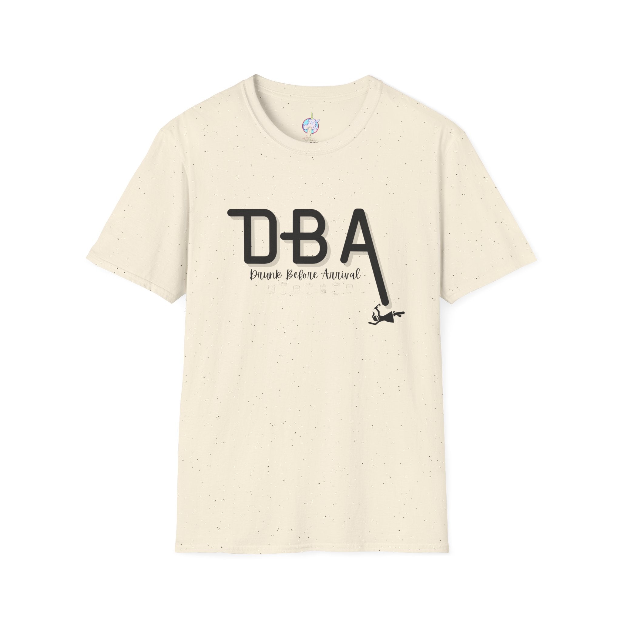 Drunk Before Arrival Funny T-Shirt — Bold Party Tee