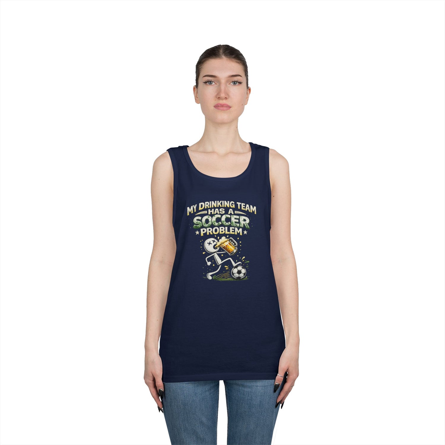 Soccer Drinking Team Tank Top – "My Drinking Team Has a Soccer Problem"